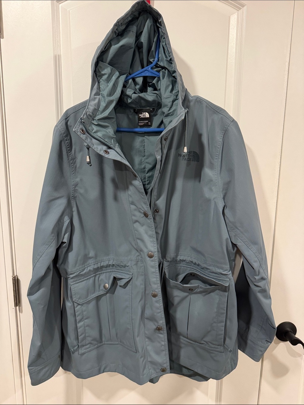 The North Face Women's Hooded Jacket - Slate Gray Blue
